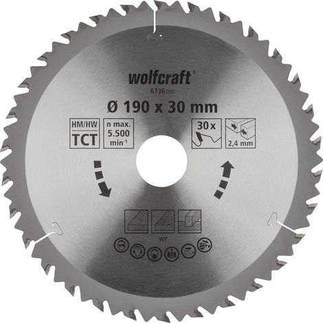 Disco per sega circolare craft 190 mm brillante 30 denti (1/2)