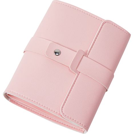 (pink) Earring Storage, Earring Display, Women's Jewelry Box, PU Leather Travel Jewelry Rolls, A Small Book to Keep Your Earrings Safe (1/4)