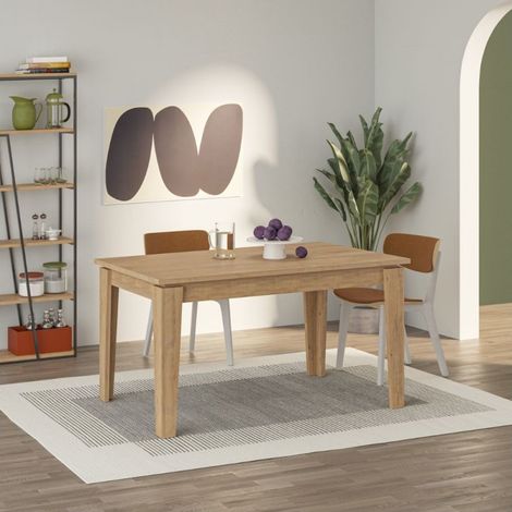 Tavolo da Pranzo Estensibile Allungabile 140/190 x 80 Rovere (1/5)