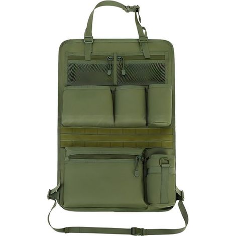 Autositz-Organizer，41,5 x 61 cm，Aufbewahrungstasche für die Rückenlehne，Passend für alle Automodelle，Für jeden geeignet，Schwarzes Tarnmuster (1/5)