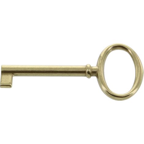 25PZ CHIAVE PER MOBILI ART. 33706 MM.34/73 OTTONE LUCIDO (1/2)