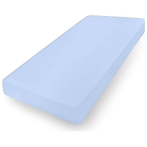Lenzuolo jersey PREMIUM con gomma 90x190, 90x200x30, blu24, MATEX (1/5)
