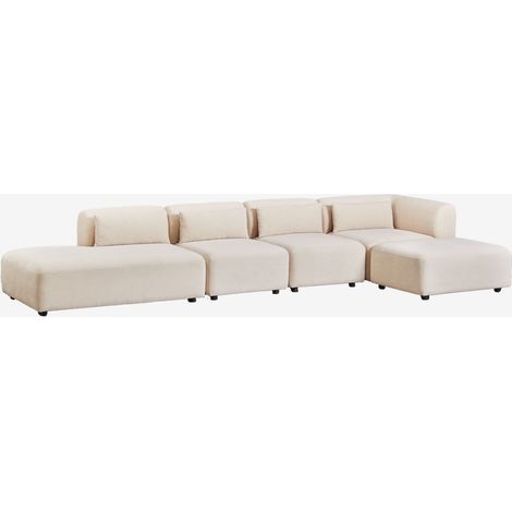 Divano angolare Fogler a 4 pezzi con chaise longue sinistra e pouf SKLUM            
