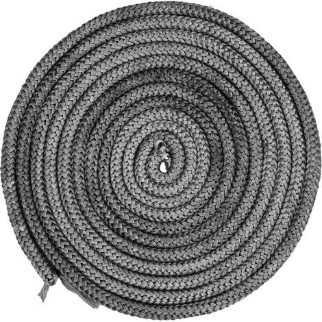 Joint de Porte de Poêle à Bois Corde en Fibre de Verre de Poêle à Bois, 10 mm Joint de Cheminée Résistant Chaleur de 550°C Joint d'Étanchéité 4 M (1/4)