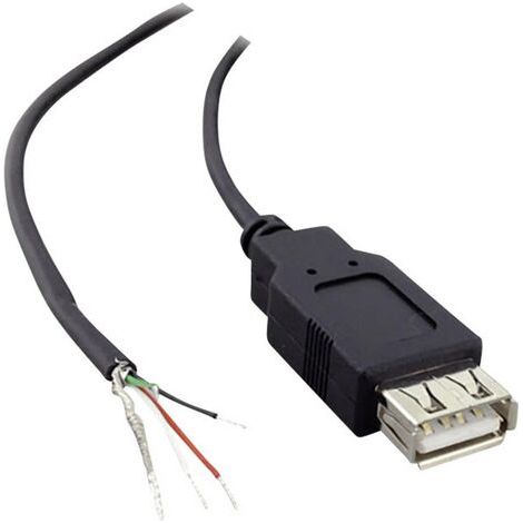 USB A femelle 2.0 avec extrémité de câble ouverte 1582675 1.80 m S658431 (1/3)