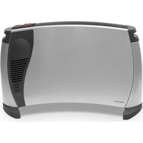 Convecteur mobile - THOMSON - THCVT001S - 3 puissances 750/1250/2000 W - Thermostat mécanique - Silver (1/4)