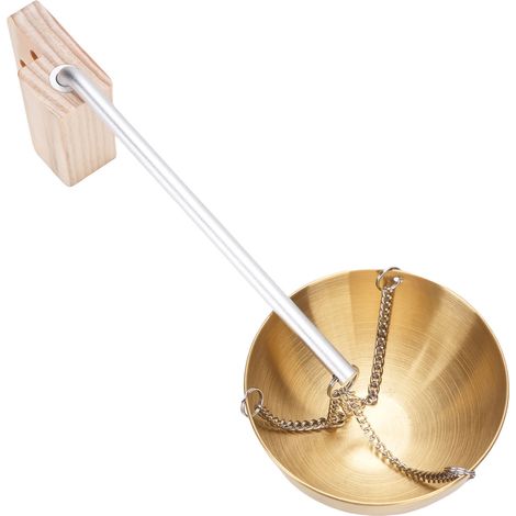 Ciotola per oli essenziali in acciaio inox color oro, diffusore di fragranze rotondo da 12 cm, portabicchiere per sauna e spa.