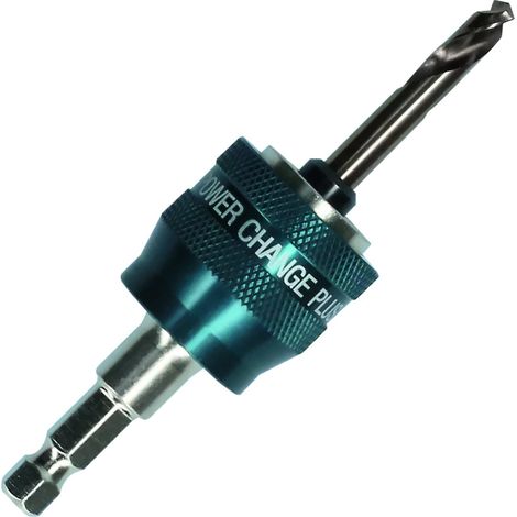 Adaptateur Power Change Plus Bosch 6 pans 1/4 avec foret de centrage HSS-Co - BOSCH - 2608902033