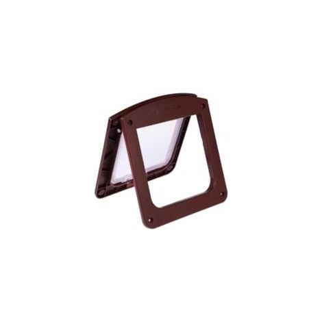 Chatiere Chat Puce Chatiere pour Chat Chatières pour Portes Volet Porte pour Chien Chat Rabat avec Tunnel Smart Chat Rabat Brown (1/5)