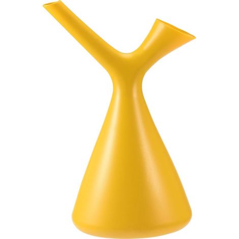 [Arrosoir de jardin] Polyvalent et design [Model V] Robuste et précis pour plantes d'intérieur : succulentes, cactus, aloe vera, vert ou jaune, capacité 1,5L (1,2L), matériau PE, dimensions 20x16x30cm (1/5)