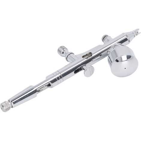 Kit aérographe en acier inoxydable, pistolet de pulvérisation multifonctionnel pour la peinture de maquettes et le bricolage