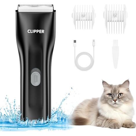 Tondeuse pour Chien, Tondeuse de Toilettage pour Chien Rechargeable, Rasoir pour Chien à Faible Bruit avec Etanchéité IPX7, 2 Peignes, Tondeuse pour Animaux de Compagnie pour Chiens et Chats (1/5)