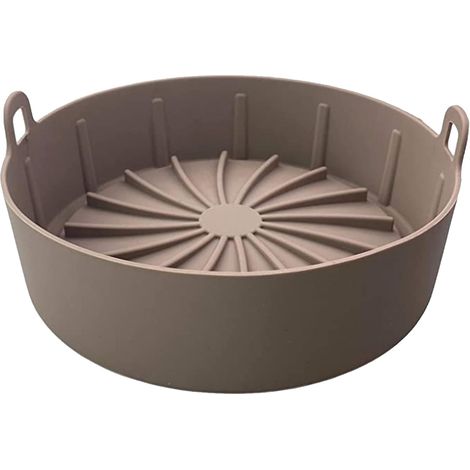 1 Pot en silicone, accessoire friteuse air chaud, compatible lave-vaisselle, réutilisable, pour cuisson aliments 16 cm (1/5)
