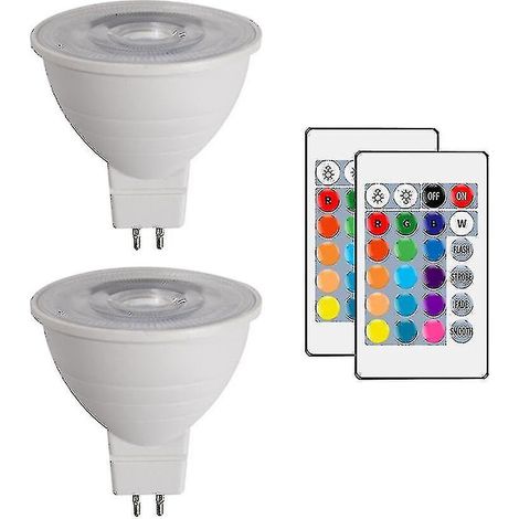 Ampoule LED intelligente MR16, projecteur couleur, enseigne néon RGB B (1/5)