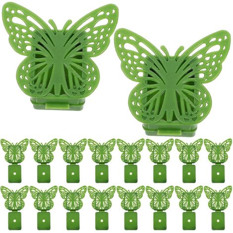 50 pinces de fixation murales pour plantes grimpantes, fixations vertes pour plantes grimpantes (1/5)