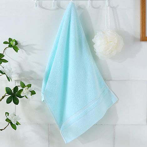 Serviette Visage - Coton Épais - Pour Adulte - Unisexe - Frange Velours Longue - 24 x 36 Pouces - 1 Pièce (1/5)