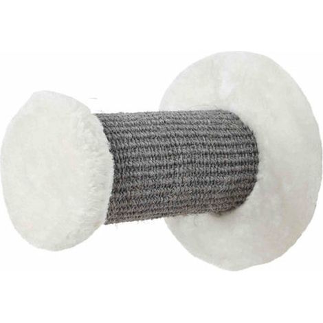 Tronchetto Tiragraffi da fissare al muro, diametro 18×22cm, crema