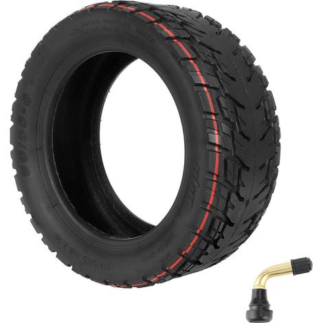 Pneu tubeless 10 pouces pour trottinette électrique tout-terrain Ulip90/55-6 (avec valve PVR50), sans gonflage.