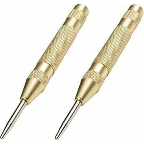 Lot de 2 Pointeau Automatique pour Métal ou Bois (Doré), Ensoleillé