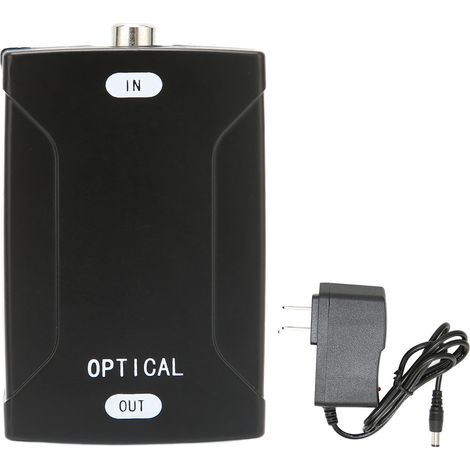 Convertisseur Audio Optique vers Coaxial 24 bits Haute Définition pour Home Cinéma Dolby Digital 100‑240V Prise US (1/5)