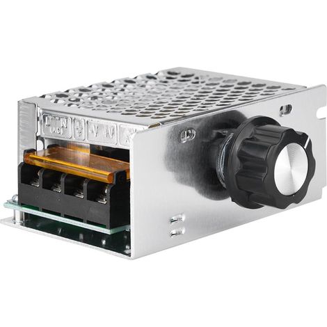 Régulateur de Tension AC 4000 W Régulateur de Vitesse pour Moteur électrique variateur 220 V, régulateur Vitesse Moteur 220 V pour Moteur à brosses (1/5)