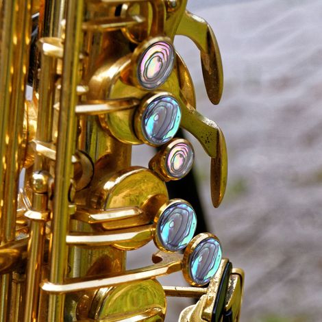 Lot de 9 boutons de touches pour saxophone, pièces de rechange pour saxophone alto et ténor (1/5)
