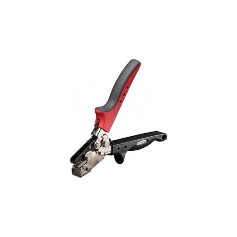 Jouanel – Pince à crever Snaplock – Capacité acier 1 mm – Col de cygne 35 mm – Machoire forgée – Poignée ergonomique moulée (1/2)