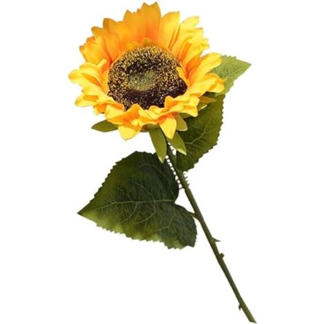 Tournesol Artificiel en Soie, Fleur Artificielle, Tournesol de Simulation pour la Décoration de la Maison (Yellow) (1/3)