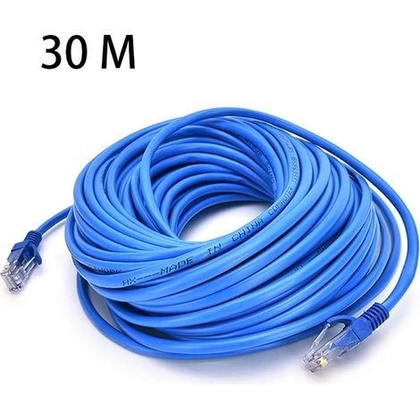 Câble Ethernet Cat5e étanche (30 m), adapté aux systèmes de caméras IP, PoE et CCTV. (1/5)