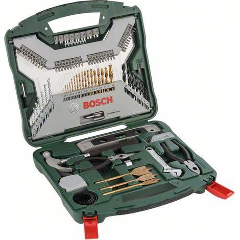 Bosch Accessories 2607019331 X-Line 103 parti Assortimento punte e inserti Metallo, Pietra, Calcestruzzo, Legno, Muratu