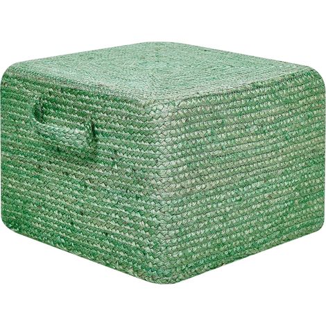 Pouf DHADAR Jute Grün