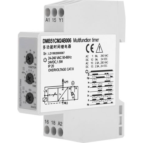 Arrêt temporisé, démarrage automatique ou manuel 7 fonctions relais pratique fiable pratique pour les fournitures industrielles composant électronique