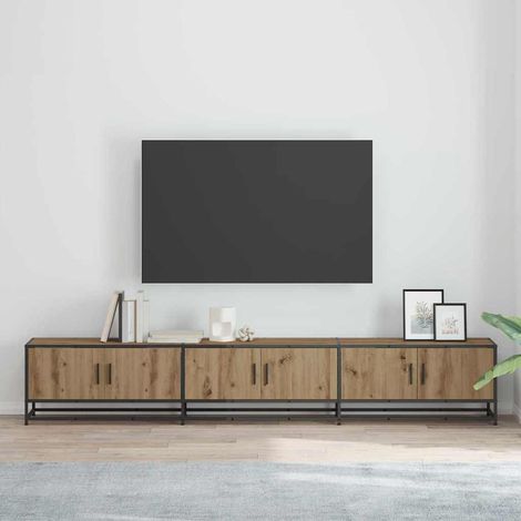 vidaXL TV Units 240 x 35 x 41 cm Artisan Oak Engineered wood (1/5)