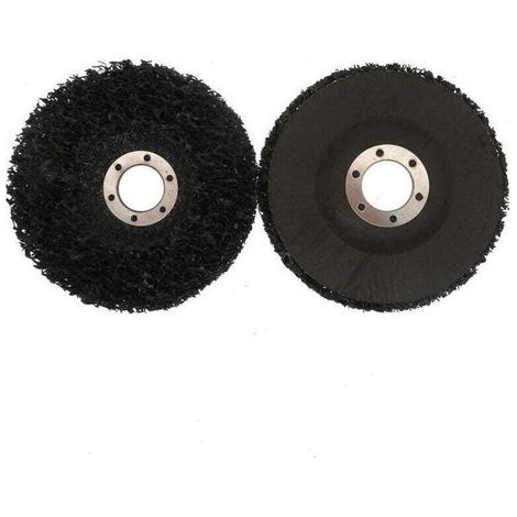 Disques de nettoyage, pour meuleuse d'angle diamètre : 125 mm, Guazhuni Lot de 2 ( noir) (1/4)