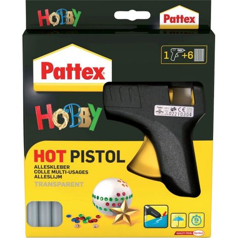 Pattex 2047485 pistolas de cola de caliente "Hobby", negro