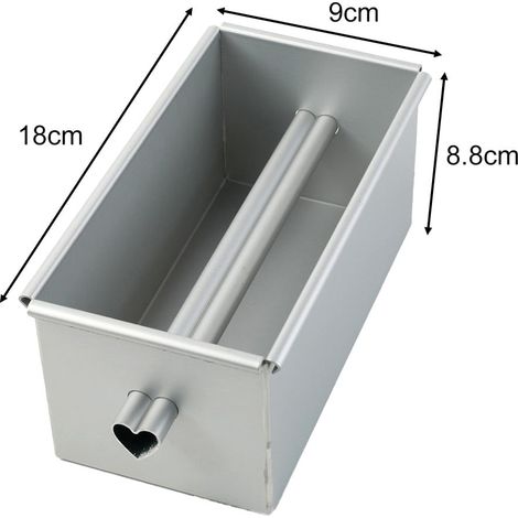 Moule À Pain Carré En Alliage D'aluminium Avec Tube Central - Pour Gâteaux Et Préparations Boulangerie - 1 Pièce (1/5)