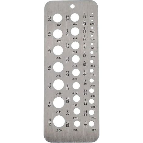 Stainless Steel Metric Gauges 1-13mm, Measuring Tool for Metric Nuts, Bolts and Threads