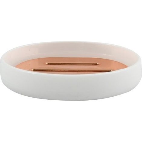 Porte Savon PS PRETTY Cuivré & Blanc MSV