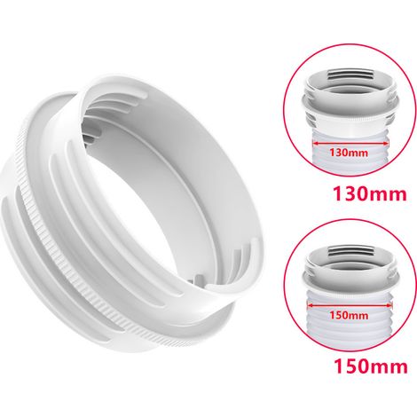 Adaptador de manguera de escape para aire acondicionado portátil: interfaz interna y externa para aires acondicionados móviles (150 mm/130 mm)
