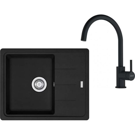 Franke Set - Set da cucina G278MČ, lavello in fragranite BFG 611-62 e miscelatore FC 6018.901, nero opaco 114.0700.801