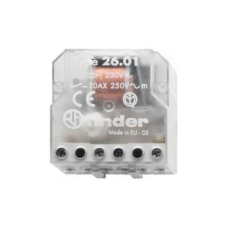 Telerruptor FINDER 230Vac 2Ctos Abiertos 10A/250Vac