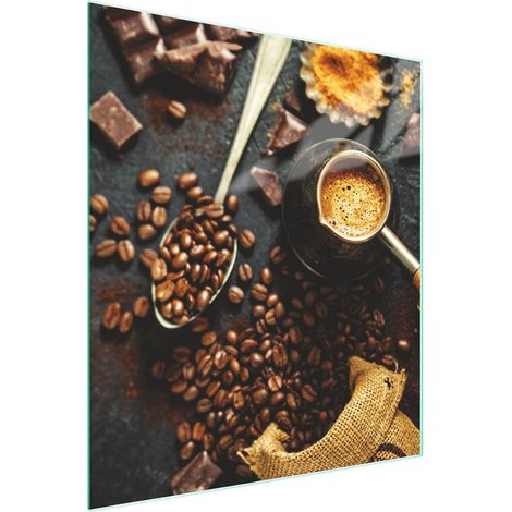Glasschneidebrett 45x52 Kaffee (1/5)
