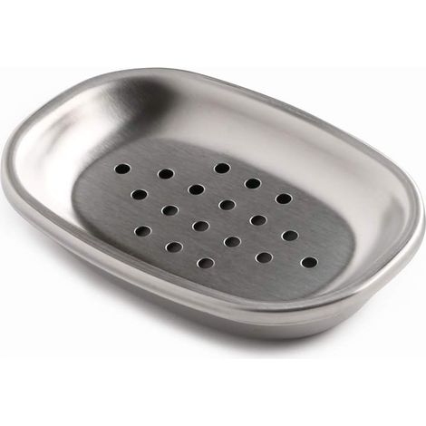 Porte-savon double couche en acier inoxydable pour cuisine et salle de bain (1/4)
