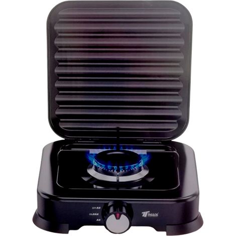 THULOS cocina gas 1 quemador thgs61 , -Cocina de gas portátil de 1 quemador THGS61. -Marca: Thulos. -Compacta, ligera y fácil de usar. -1 quemador de 75.5 mm. -Tapa extraíble acero