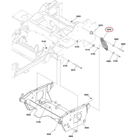 AMMORTIZZATORE, MONTAGGIO MOLLA LR5108022 ORIGINALE FERRIS