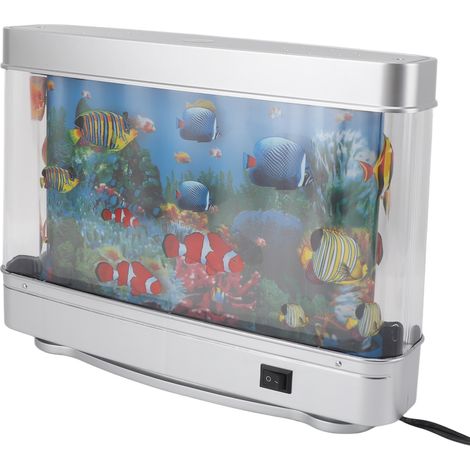 Mini lampe aquarium factice à LED faux bac poissons déco pour enfant et adulte (1/5)