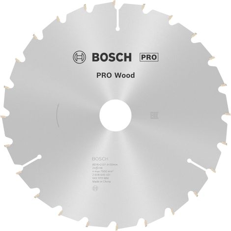 Bosch PRO Wood Kreissägeblatt 216 x 30 mm 24 WZ HM ( 2608640431 )