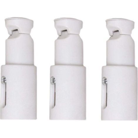 Universelle Ersatzhalterungen für Handtuchhalter. 3er-Set. Robuste Stahlkonstruktion. Verstellbar von 65 mm bis 82 mm.