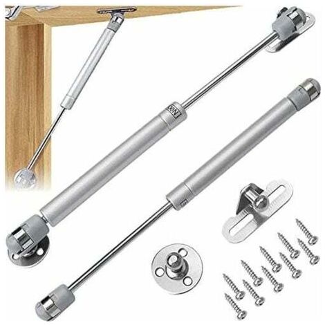 2Pcs Vérin à Gaz Bras 200N,ressort amortisseurs à gaz d'origine,Pneumatique Verin Meuble Cuisine Hydraulique,pour Levage de Porte Armoire Meuble Cuisine Amortisseur charniè,Bras pneumatique