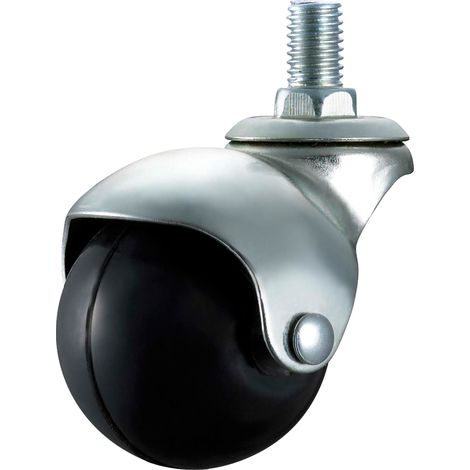 RUOTA PER MOBILI ÃE¸ 40 - perno mm 8 x 10 - capacitÃE kg 25 - pz 2.  - UNIKO